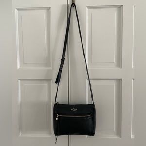 Kate Spade black pebbled leather crossbody